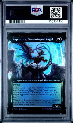 2025 MTG EXTENDED ART FOIL SEPHIROTH FABLED SOLDIER/ ONE-WINGED ANGEL PSA 10 - Image 2