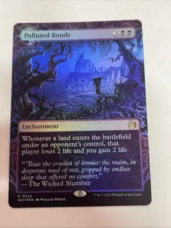 Polluted Bonds Wilds of Eldraine: Enchanting Tales Foil #34 Rare - Image 1