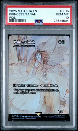4504 Princess Sarah 2025 Magic: The Gathering Final Fantasy #0015 Foil PSA 10 - Image 1