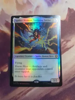MTG Spider-Woman, Stunning Savior - Foil, NM-Mint, English Marvel's Spider-Man - Image 1