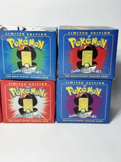 1999 Pokemon 23k Gold Plated Burger King Trading Cards Full Set Sealed - Image 5