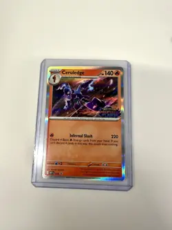 Ceruledge - Prerelease Promo Pokemon Card MEP 014 Phantasmal Flames Stamp - Image 1