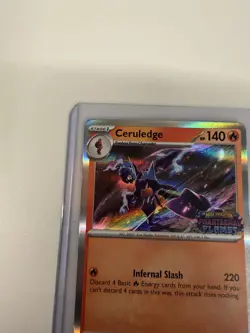 Ceruledge - Prerelease Promo Pokemon Card MEP 014 Phantasmal Flames Stamp - Image 2