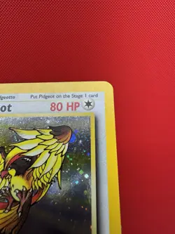 SWIRL WOTC - Pidgeot 14/130 PERFECT SWIRL- Base Set 2 Holo Pokemon Card LP/NM - Image 4