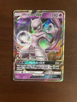 Mewtwo GX 39/73 Shining Legends Holo Pokemon Card - NM - Image 1