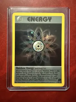 Pokemon Rainbow Energy 17/82 Team Rocket Holo - Image 1