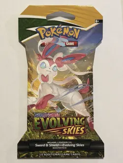 Pokemon TCG Evolving Skies Sleeved Booster Pack New Sealed - Image 1