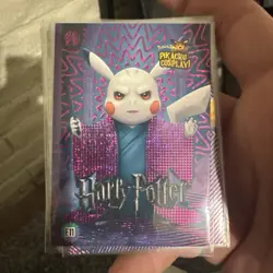 Harry Potter (Pikachu) #E11 Purple Holo Box Hit Electric Pikachu Cosplay Pokemon - Image 1