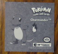 CHARMANDER PR04 POKEMON ARTBOX STICKER PRIZM SERIES 1 1999 NM - Image 2