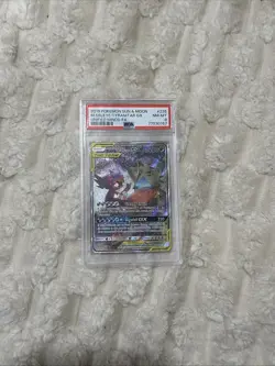 2019 Pokemon Sun & Moon M. Sbleye/ Tyranitar Gx Unified Minds- FA PSA 8 - Image 1
