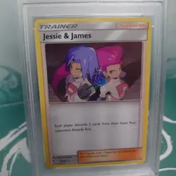 PSA GEM MINT 10 English Pokemon 2019 Hidden Fates Jessie & James - Holo 58/68 - Image 2