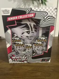 Pokemon White Flare Binder Collection Box NEW & SEALED - Image 1