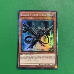 YuGiOh! - Black Metal Dragon RA04-EN016 Collector Rare 1st Edition Near Mint - Image 1