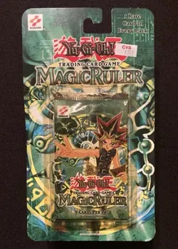 Yu-Gi-Oh! Magic Ruler Unlimited Blister Booster Pack 2002 Square Konami Logo 🍀 - Image 1