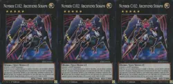 3x Number C102: Archfiend Seraph | JUSH-EN056 | SR | 1st Ed | NM | YuGiOh - Image 1