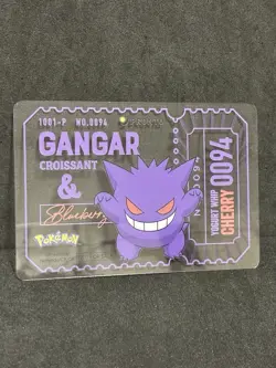 Gengar Pronto Cafe Card Promo 2025 Pokemon Japanese NM - Image 1