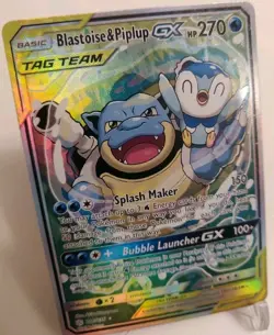 *Custom-made*High Quality, Blastoise & Piplup Tagteam,Textured "Display-Card" - Image 3