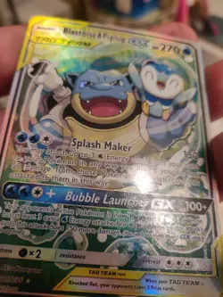 *Custom-made*High Quality, Blastoise & Piplup Tagteam,Textured "Display-Card" - Image 4