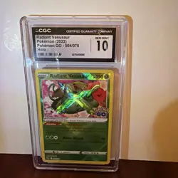 Pokemon Go Radiant Venusaur Holo Card 004/078 CGC 10 Gem Mint - Image 1