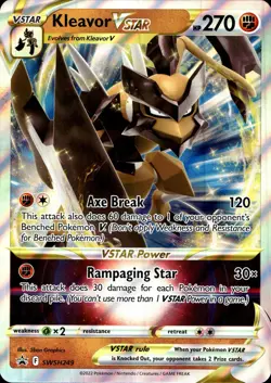 Pokemon Kleavor V Star Jumbo Promo Card #SWSH249 - Image 1
