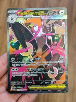 Mega Lopunny EX 128/094 Special Illustration Rare Pokemon Card Phantasmal Flames - Image 1