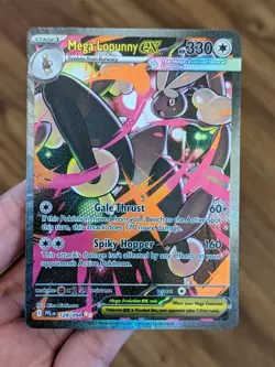 Mega Lopunny EX 128/094 Special Illustration Rare Pokemon Card Phantasmal Flames - Image 2