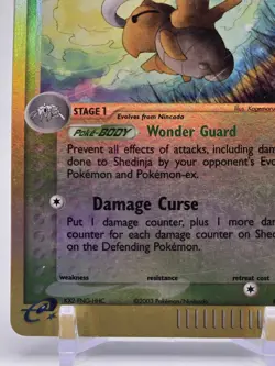 2003 Pokemon Shedinja 11/97 EX Dragon Reverse Holo Rare Card - Image 4