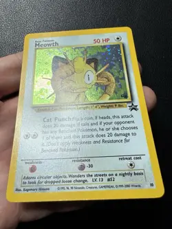 Meowth #10 Holo WOTC Black Star GB Game Boy Promo Stamp 1999 Pokemon Card TCG NM - Image 4