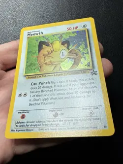 Meowth #10 Holo WOTC Black Star GB Game Boy Promo Stamp 1999 Pokemon Card TCG NM - Image 5