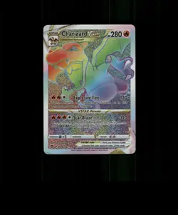 SPARKLING HOLO Charizard Card Charizard Pokemon Card READ DESCRIPTION BELOW p2 - Image 1