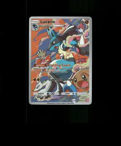 HOLO Lucario Card Lucario Pokemon Card READ DESCRIPTION BELOW p1 - Image 1