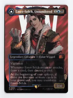 Emet-Selch Unsundered 539 SURGE FOIL Borderless Final Fantasy MTG Card NM - Image 1