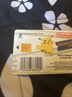 3¼" 1999 Gemplus Squirtle Pokemon Snap Station Blockbuster Video Chip Card New - Image 4