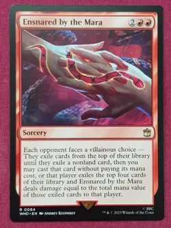 Magic The Gathering DOCTOR WHO ENSNARED BY THE MARA red card MTG - Image 1