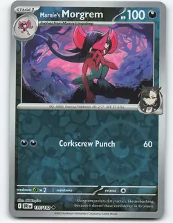 Marnie's Morgrem #135/182 Reverse Holo Pokemon Card SV10: Destined Rivals - Image 1