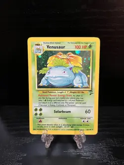 Pokemon TCG Base Set 2 Venusaur Holo Rare Card 18/130 Moderately Played - Image 1