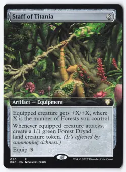 Staff of Titania (Extended Art) R Commander: The Brothers' War 50 NM - Image 1