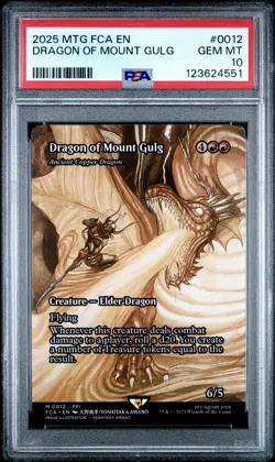 123624551 Dragon of Mount Gulg 2025 MTG Final Fantasy #0012 Foil PSA 10 - Image 1