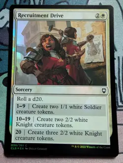 Recruitment Drive Commander Legends: Battle for Baldur's Gate Foil - NM #38 MTG - Image 1