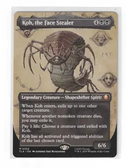 Koh, the Face Stealer (Borderless) MTG Avatar (TLA) 0322 Make Offer See Pics - Image 1