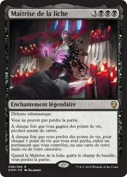 Maitrise de la liche MTG Magic VF EX - Image 1