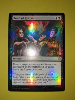 FOIL Bond of Revival x1 War of the Spark 1x Magic the Gathering MTG - Image 1