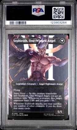 3264 Sephiroth Fabled One-Winged Angel 2025 MTG Final Fantasy #0382 PSA 10 - Image 2