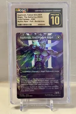 Sephiroth, One Winged Angel 0382 FOIL Borderless MTG Final Fantasy Graded CGC 10 - Image 2