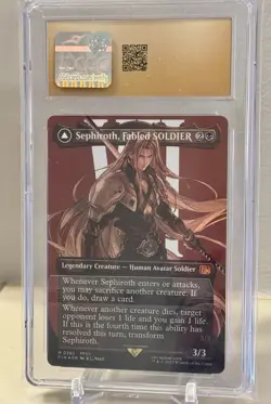 Sephiroth, One Winged Angel 0382 FOIL Borderless MTG Final Fantasy Graded CGC 10 - Image 3