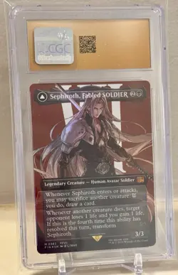Sephiroth, One Winged Angel 0382 FOIL Borderless MTG Final Fantasy Graded CGC 10 - Image 4