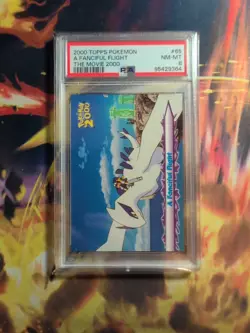 2000 Topps Pokemon #65 A Fanciful Flight The Movie PSA 8 - Image 3