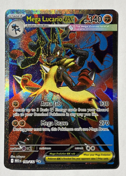POKEMON TCG - Mega Lucario Ex #160 Pokemon Mega Evolution Pokemon TCG - LP - Image 1
