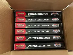 Pokemon TCG: Prismatic Evolutions - Poster Collection Sealed Lot Of 6 W/ Display - Image 2