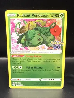 Pokemon Radiant Venusaur 004/078 Pokemon GO Holo - Image 3